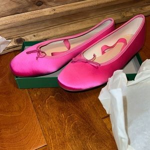 Elastic Mary Jane Anya Zoe Ballet Shoes in Satin